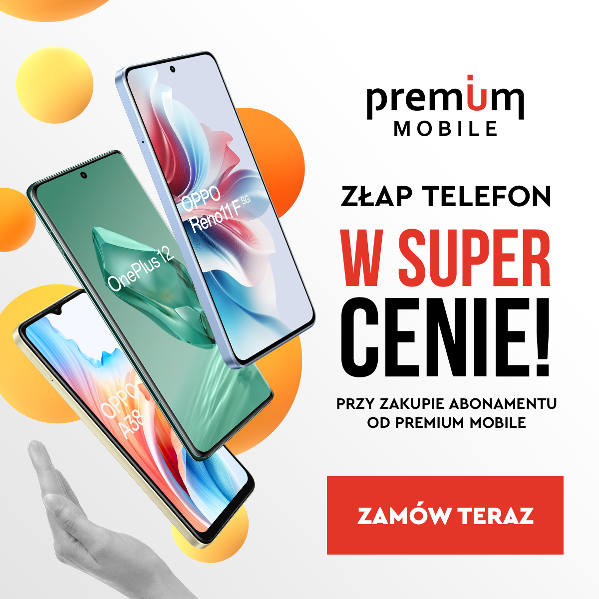 Złap telefon OPPO w super cenie - grafika marketingowa